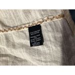 Sanctuary Beige Tan Tassel Embroidered Flowy Blouse Boho 100% Cotton Photo 5