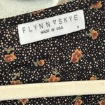 Flynn Skye long puff sleeve maiden mini black with dots and floral print SM NWT Photo 8