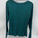 By & By Deep Green Long Sleeve Sweater with Twisted Draped Front Photo 5