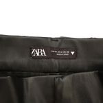 ZARA Faux Leather High Waisted Shorts Black Medium Photo 4