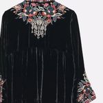 Johnny Was heavily embroidered velvet Claude tiered duster jacket NWT oversized Photo 8