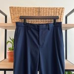 Banana Republic Slim Fit High-Rise Navy Woven Twill Career Dress Pant Trouser 33 Photo 1