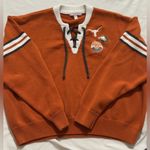 Texas Longhorn Patched Sweater with Lace Photo 8