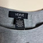 Verve Ami  Drizzle Heather Zipper Shoulder Gray Blouse Photo 2
