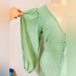 H&M  TREND Green Floral Ditsy Puff Balloon Sleeved Midi Dress size small NWT Photo 7