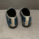 Gucci | Jordaan Blue Star Silver Metallic Loafers with Gold Horsebit Size 34.5 Photo 4