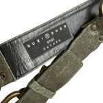 Vtg Suzi Roher Leather Belt Small Womens Green Metallic Brass Abel Canada 1.5" Photo 8