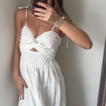 Beginning Boutique  White Maxi Dress NWT Photo 0