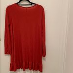 Mittoshop PRELOVED  LONG SLEEVE RED DRESS Photo 3