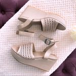 Bamboo  Nude Wedge Platform Ankle Strap Sandals, Size 10M New w/o Box Photo 1
