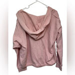 Onowear Fit long sleeve pink hooded pull on sweatshirt NWOT Size L Photo 1