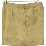 Allyson Whitmore Skort Womens Size 12P Tan Twill Button Up Zip Shorts Golf Casua Photo 2
