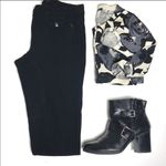 Theory 𝅺euc  black stretch equestrian style leggings Photo 1