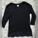 Dress Barn  lace edge tunic tee Photo 0