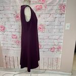 Carlisle New York sleeveless purple a line dress with zippers on pleats of hemli Photo 5