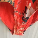 Modcloth  The Bethany One-Piece Floral Swimsuit Large Halter Tropical High Waist Photo 2