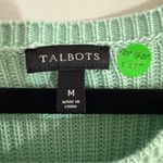 Talbots Mint Green Women's Crew Neck Knit Sweater Size Medium Photo 1
