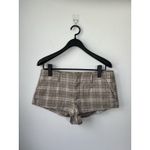 Free People Micro Shorts Plaid Trouser Shorts Summer Boho Medium Photo 2