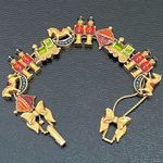 Vintage AVON Nutcracker Train Christmas Theme Slider Bracelet Photo 2