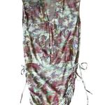 IRO $484 4/6 M (2) Swan Sheer Silk Mini Dress Camo Drop Waist Pink Flapper Photo 3