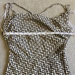 Lulus NWOT  Sincerely Effortless Black and White Abstract Print Midi Dress Photo 6