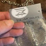 Jessica McClintock  Silver Sequin Chain cross body Bag Photo 3