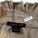 August Silk Khaki Ruffles Cardigan Women's Sweater Size Large | 42-40 Photo 3