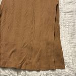 Aerie Beige Ribbed Midi Skirt, Small Photo 2