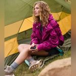 Free People NWT FP Movement X  Light Packer Hike Pullover Jacket In Berry Photo 3