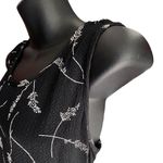 VTG 90s Molly Malloy Sleeveless Floral Maxi Black Dress With Cardigan Women’s 12 Photo 6