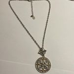 Liz Claiborne Signed CH for Crazy Horse by Rhinestone Necklace Gold Tone Chain Photo 8