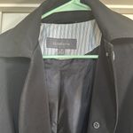 Calvin Klein Liz Claiborne size small Black Trench Coat Photo 2