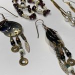 Lot Of 4 Costume Earrings Long Dangle Drop Photo 3