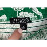 J.Crew Kelly Green Floral Smocked One-shoulder Cotton Summer Preppy Top Medium Photo 4