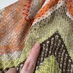 Chico's Womens Tessa Chevron Knit Maxi Dress Sz 1 (S) Crochet Stretch Boho Retro Photo 8