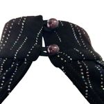 Roberta High Neck Long Sleeve Long Embellishments Black Gown Dress Size Medium Photo 5