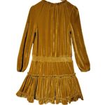 Listicle Velvet Tiered Mini Dress Boho Festival Bohemian Party Coastal Cowgirl Size S Photo 1