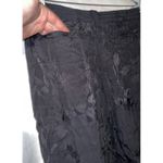 Anthropologie  Black Jacquard‎ Floral Jogger Pants Medium 100% Viscose Boho EUC Photo 6