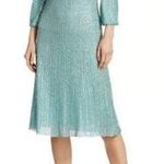 St. John Foil Metallic Knit Fit & Flare Dress Size 6 Photo 0