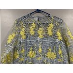 ASOS  Light Blue Yellow Embroidered Floral Gown US 8 Photo 1