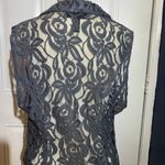 INC Slate Gray Lacy Vest Top Silver Size XL Photo 5