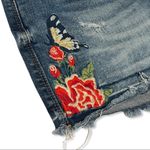 BLANK NYC  Distressed Denim Embroidered Butterfly Floral Hiker Shorts  27 Photo 6