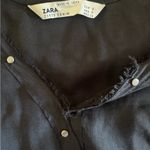 ZARA Men's Black Lightweight Shirt Jacket Photo 8