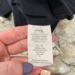 Vince  Black Silk Embellished Shoulders CrewNeck Sweatshirt‎ size XS Photo 5