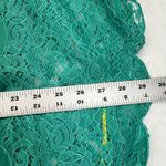 Catherine Malandrino Silk Lace Sleeve Tunic Top Green Aloe Vera Size 2 Photo 2