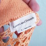 Lovers + Friends  Orange Crochet Stellar Skirt Photo 7