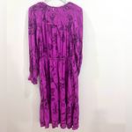 A New Day  long sleeve purple tiered floral midi dress size small NWT Photo 3