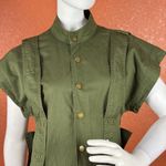 L'ATISTE Oversize Mint Green Utility Jumpsuit Button-Front Pockets S Small A3 Photo 3