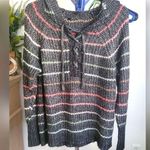 Multi Stripe Chunky Yarn Hoodie Torrid Size 2 Photo 0