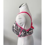 Lane Bryant Cacique Black White Pink Floral Bra - Size 44DD Photo 4